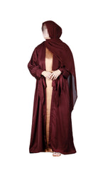 Maroon and Gold Abaya