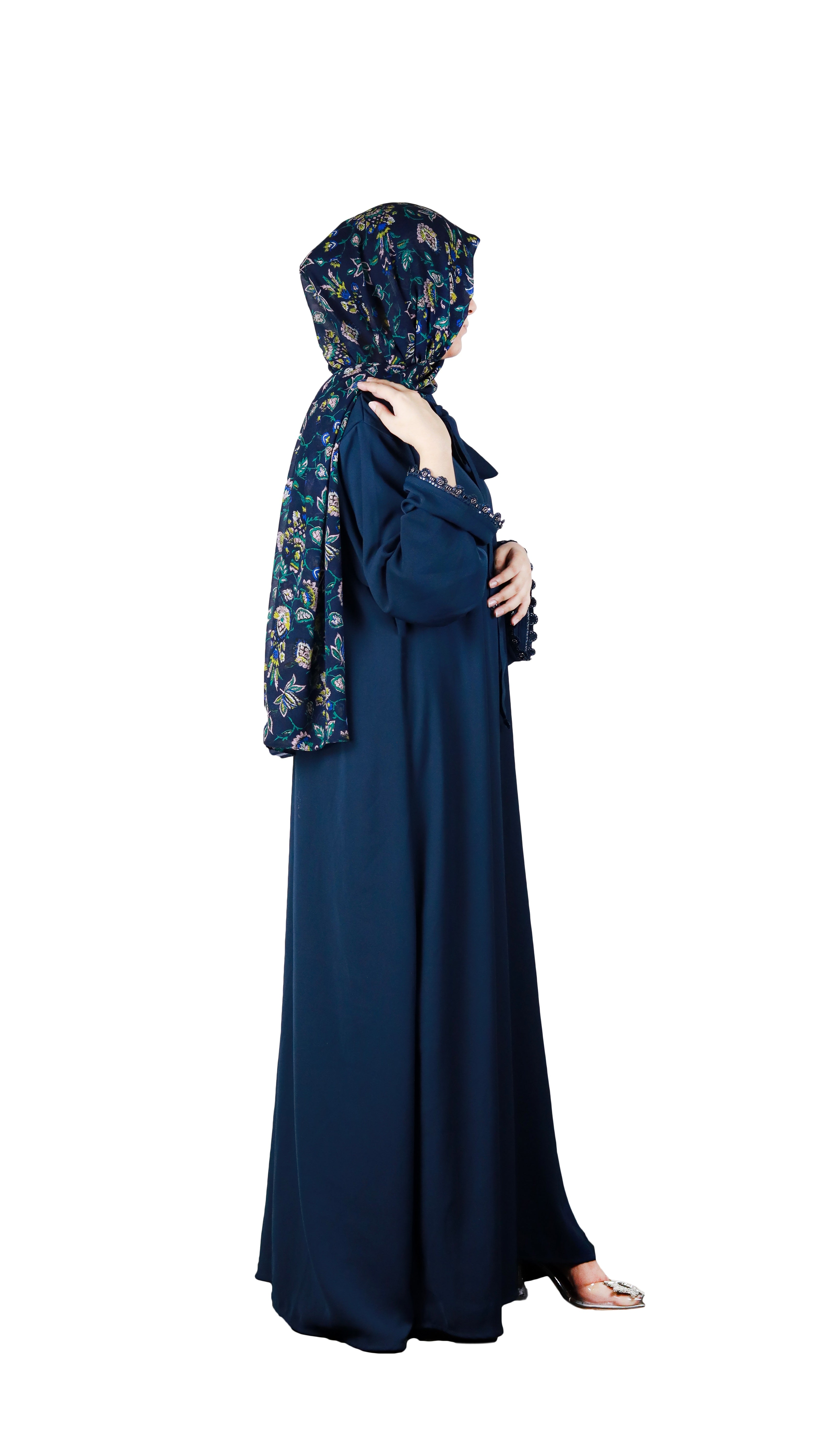 Royal blue Abaya