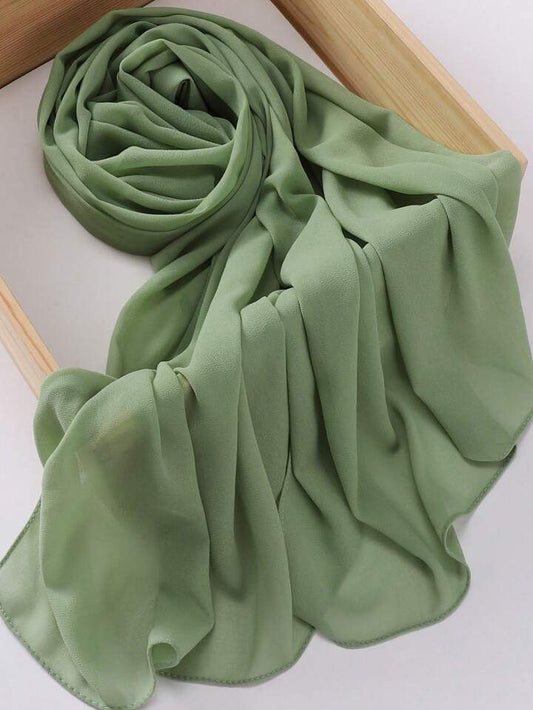 Mint green Georgette hijab