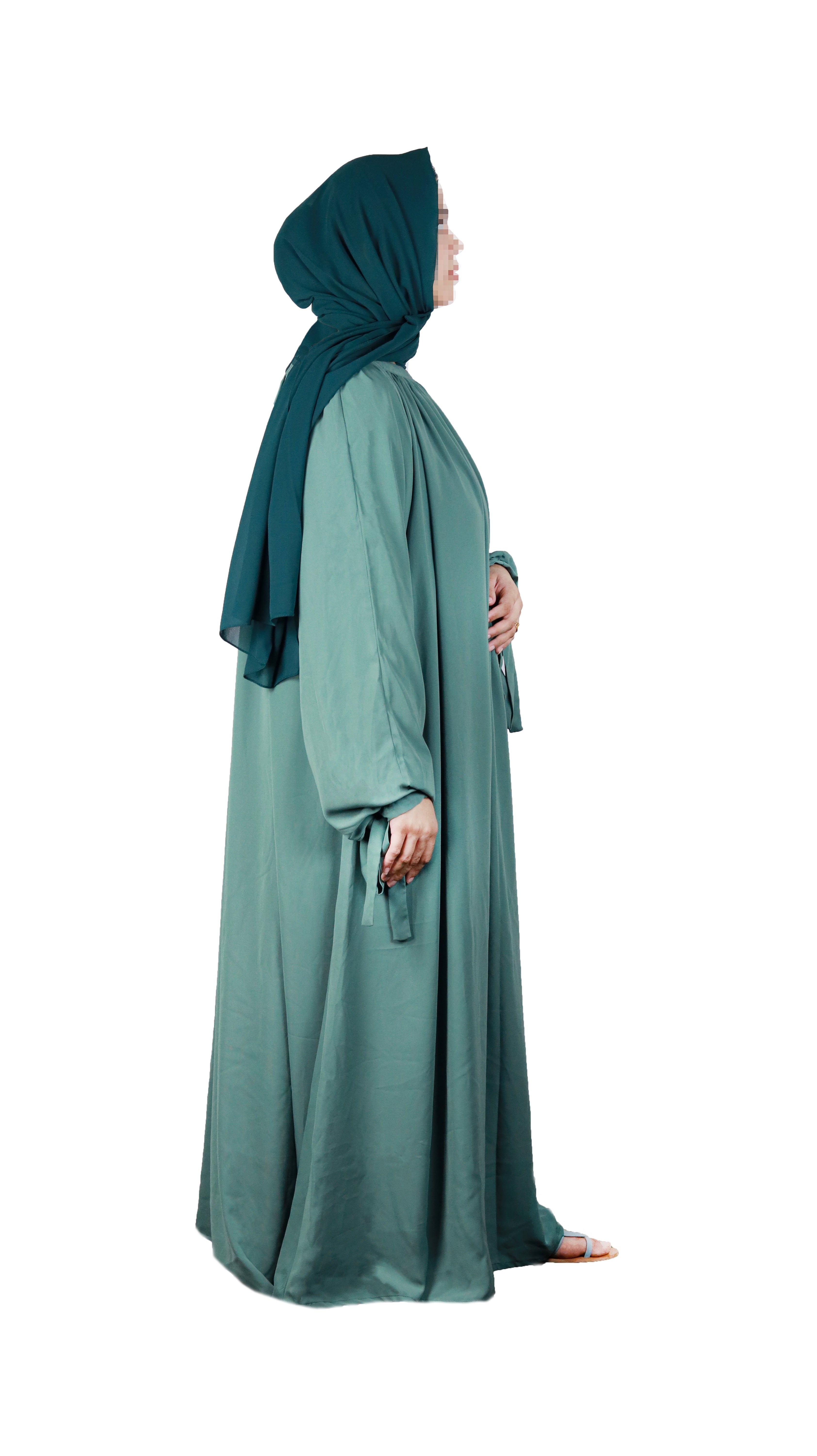 Pastel Green Abaya