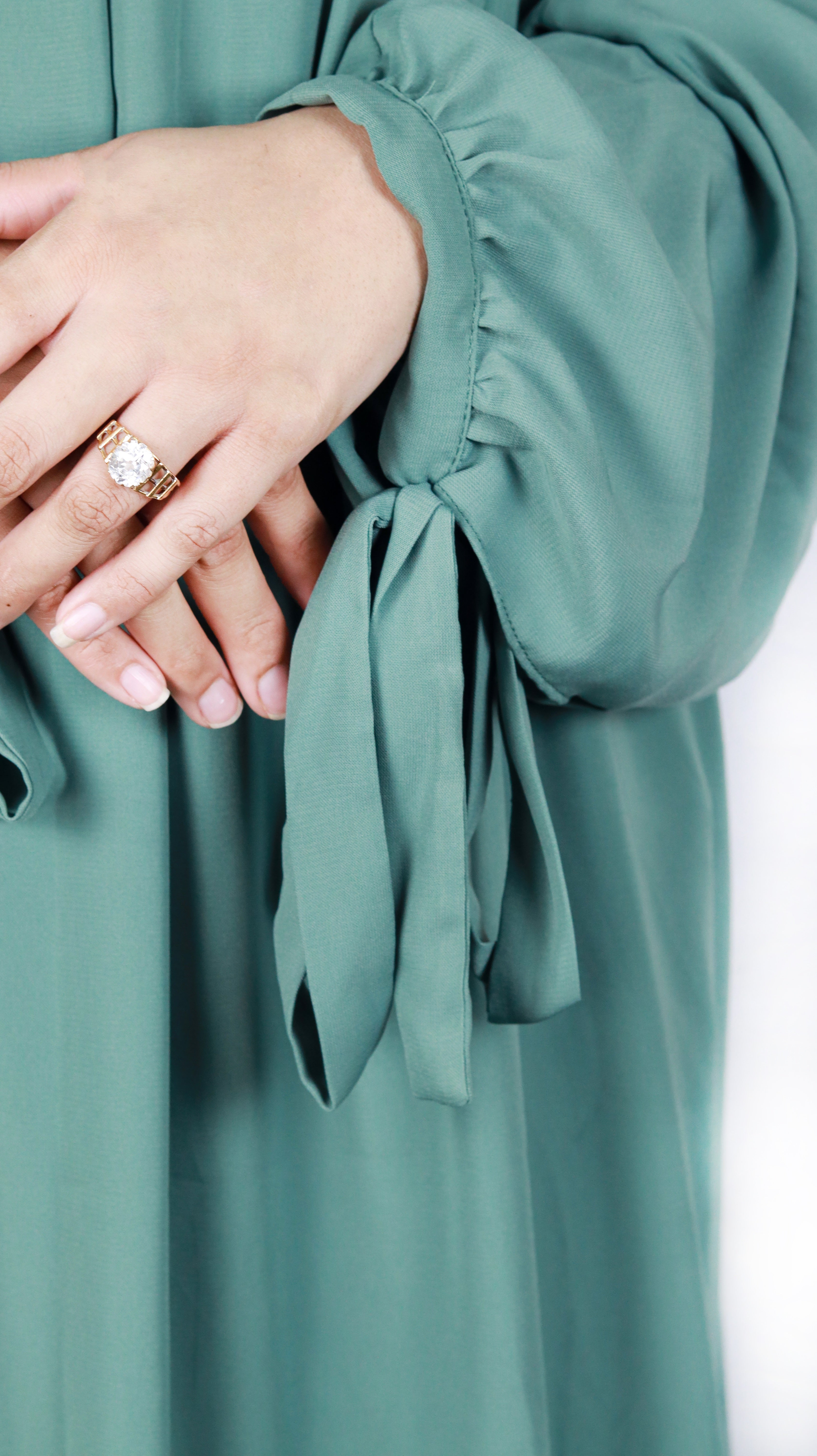 Pastel Green Abaya