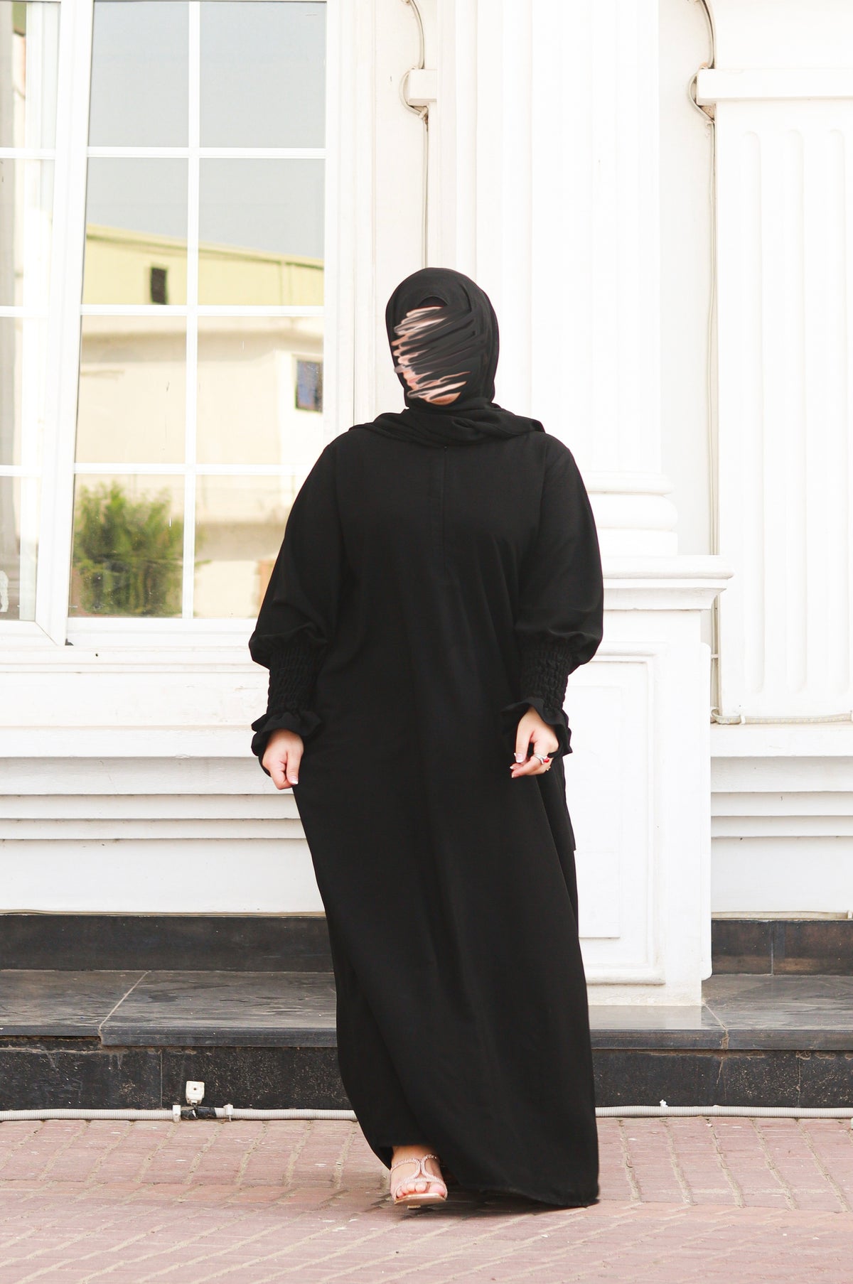 Classic Black Bow Abaya