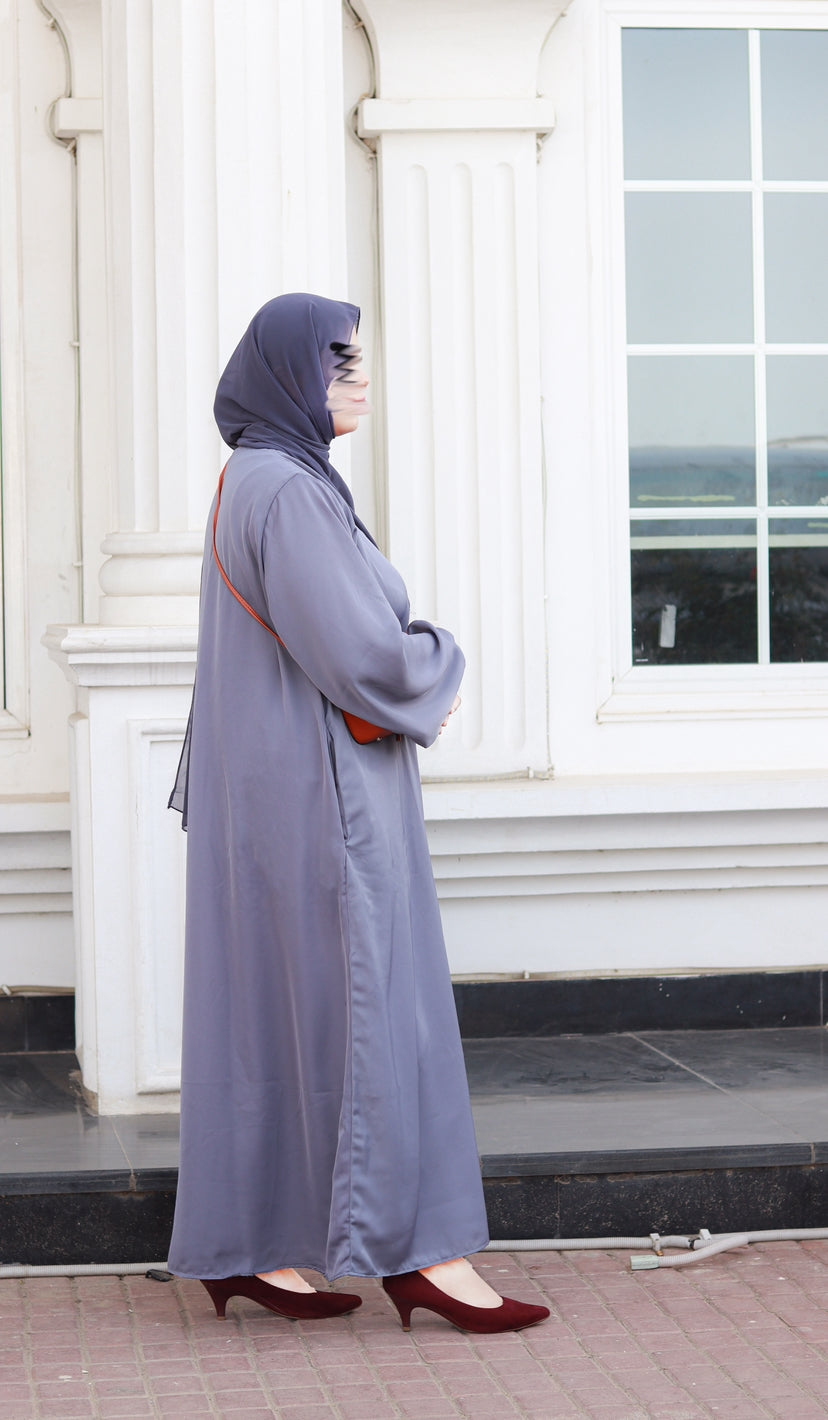 Everyday blue Grey Abaya