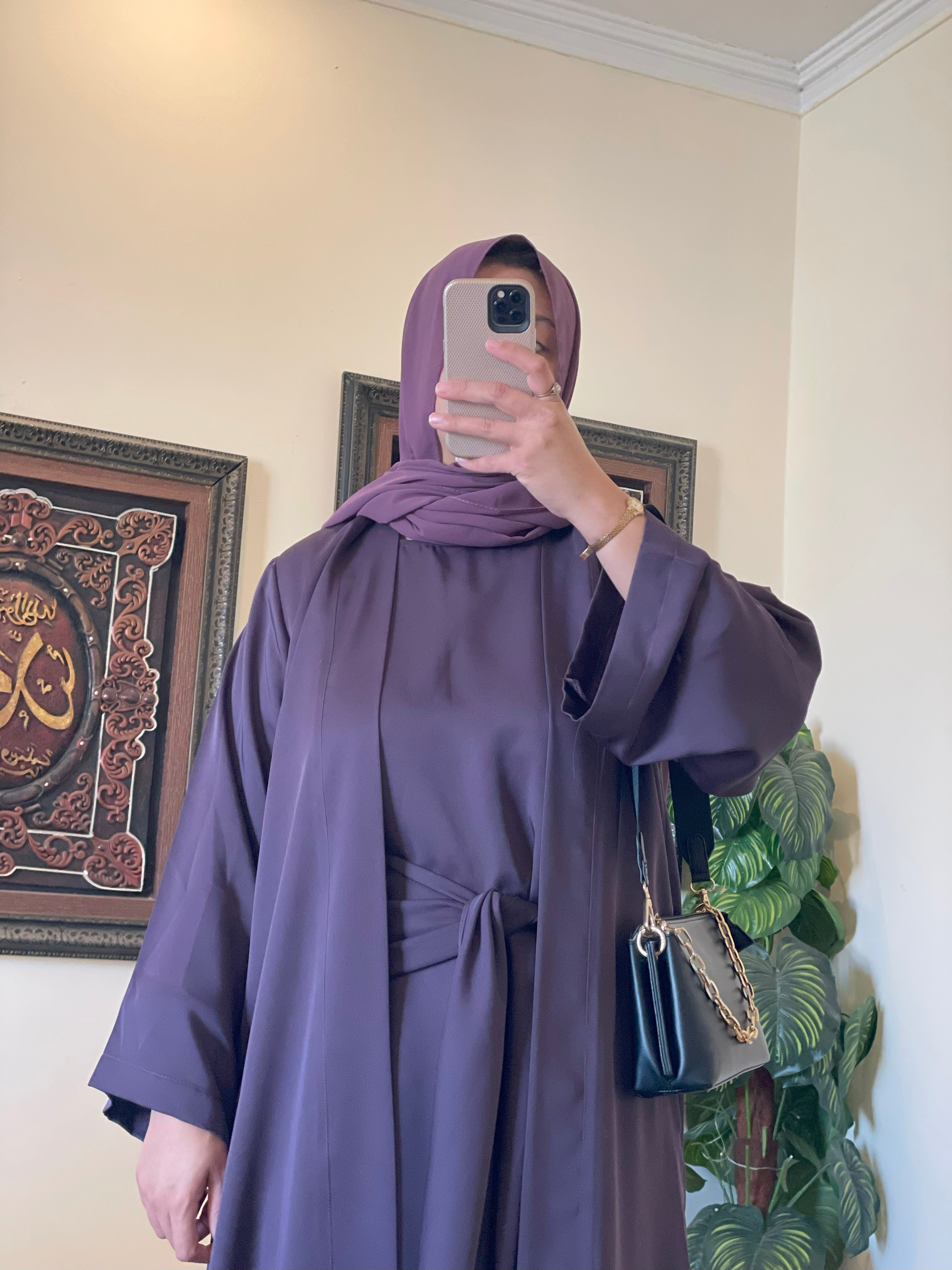 Dawat e Ramadan Lavender abaya